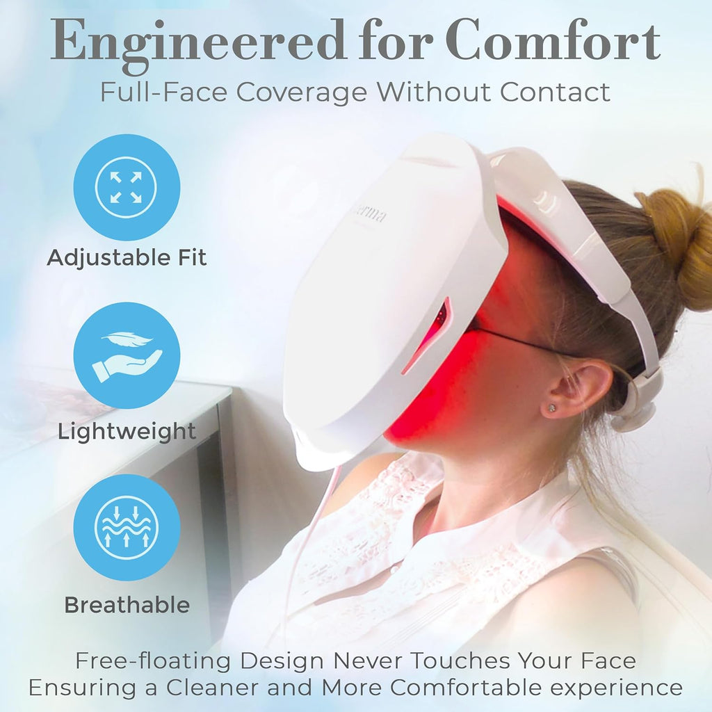 Red Light Therapy for Face – LED Face Mask for Eyes, Neck & Skin | Infrared Therapy Mask for Anti-Aging, Wrinkles, Skin Rejuvenation