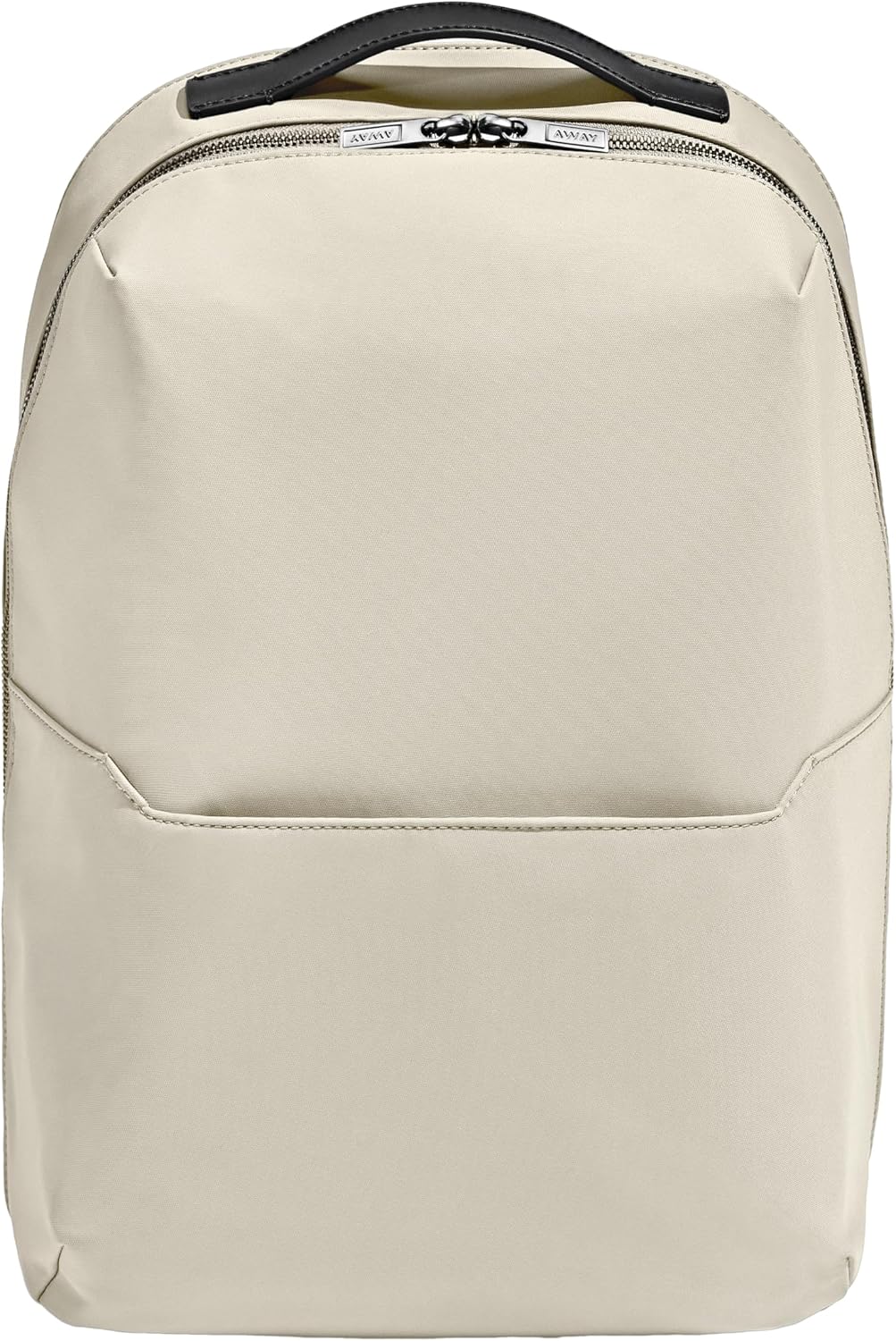 Away The Everywhere Zip Backpack - Personal Item Airline Approved Backpack with 16' Padded Laptop Sleeve, Water Bottle Pocket, Interior and Exterior Pockets - Fits Up to 16-Inch Laptops - Salt White