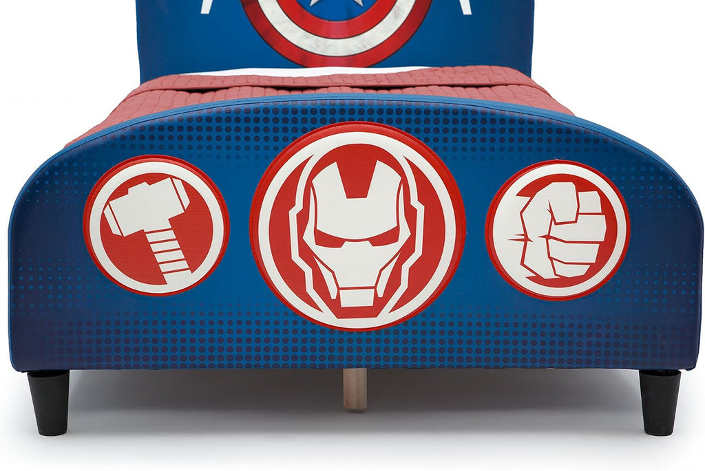 Delta Children Upholstered Twin Bed, Marvel Avengers