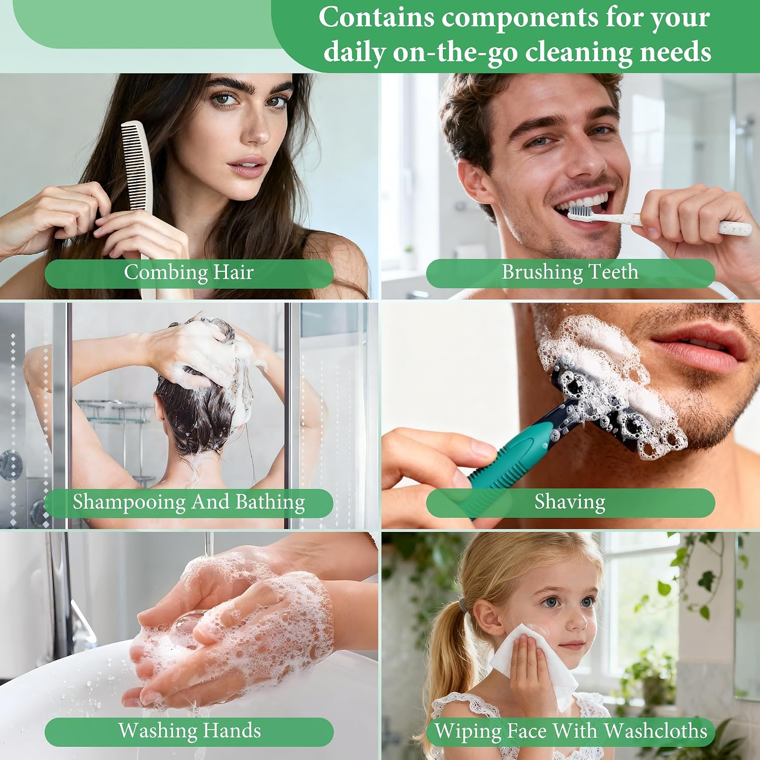 Hygiene Kit Bulk, Individually Packed, The Convenience Kit Bulk Is Fully Equipped And Clean And Hygienic, Convenience Kits Suitable For Hotel, Home, Camping, Travel (50 Sets)