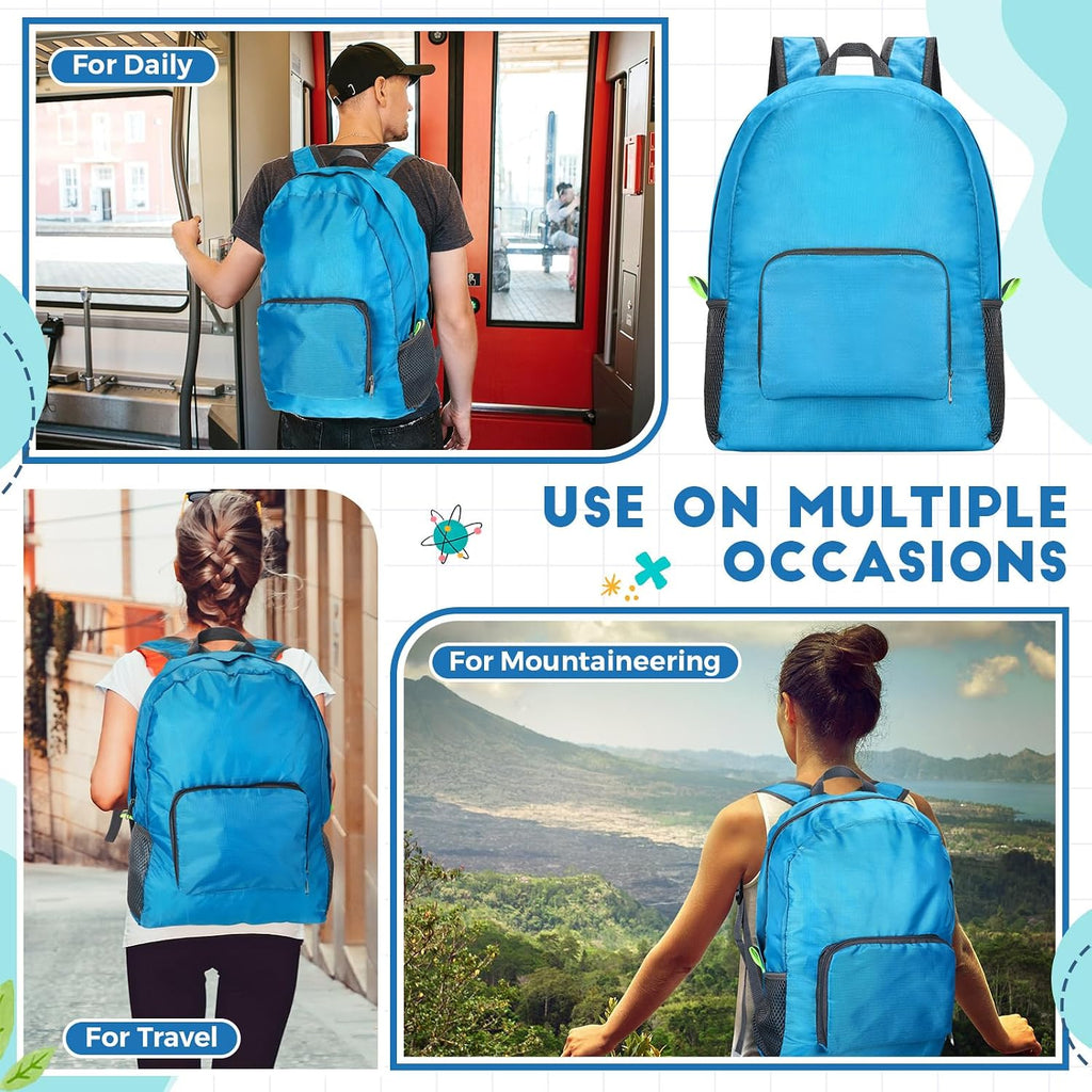 Eccliy 50 Pack Backpacks in Bulk 17 Inches Wholesale Back Pack Basic Backpack for adult Lightweight Outdoor Travel Bookbags(Blue)