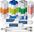 iSpring F31KU75 NSF Certified 3-Year Reverse Osmosis Water Filter Replacement Cartridge Set for 7-Stage 75 GPD RO Water Filtration Systems w/Alkaline Mineral & UV Filters Fits RCC7AK-UV, 31 Piece