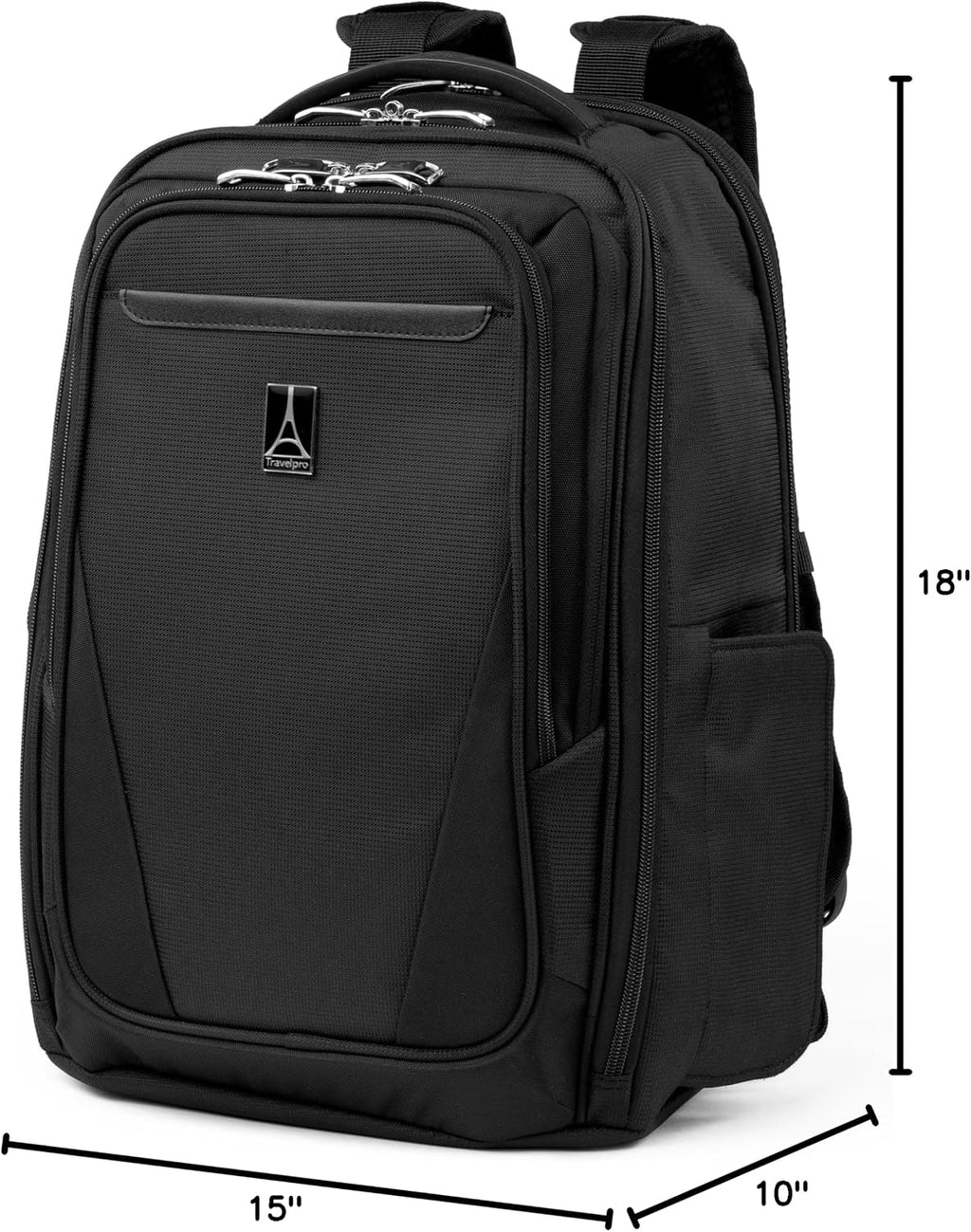 Travelpro Maxlite Lightweight Laptop Backpack, Fits 15' Laptop & 11' Tablet, Water-Resistant, 18-Inch — Black