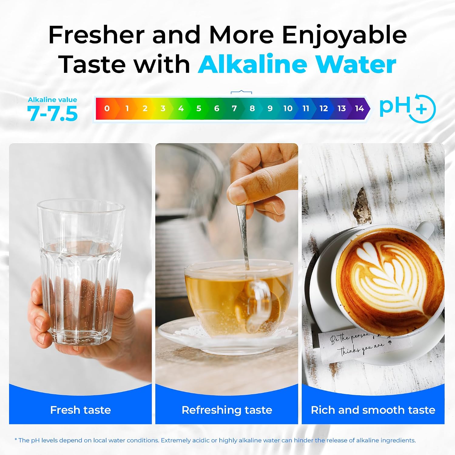 Waterdrop TSB-ALK 8 Layer Slightly Alkaline Under Sink Water Filter System, Reduces PFAS, PFOA/PFOS, Fluoride, Chlorine, Bad Taste & Odor, with Dedicated Faucet, Under Sink Water Filtration System