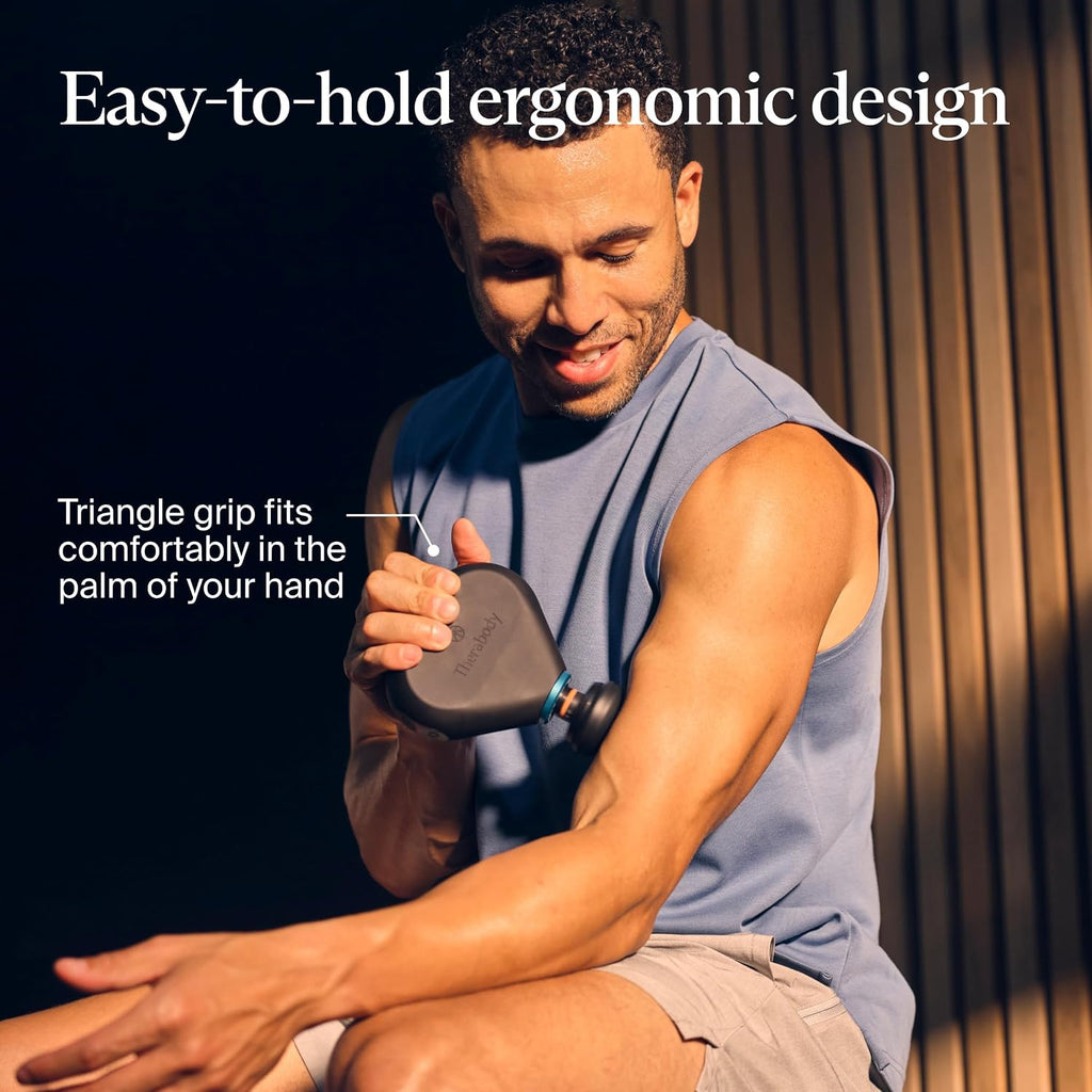 TheraGun Mini Plus Massage Gun by Therabody - Portable Massage Enhanced with Heat – Travel Essential for Faster Recovery On The Go