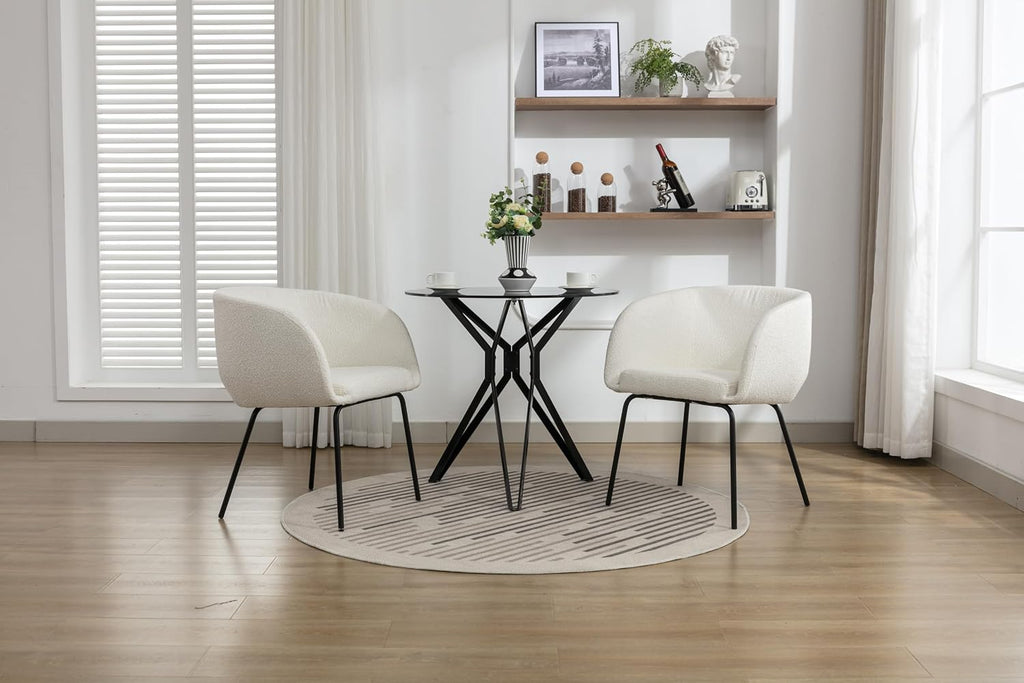 Luxury Velvet Dining Chairs with Swivel Function and Metal Legs Set of 2 (Grey + Black) Ideal for Living Room or Bedroom (Beige Single)