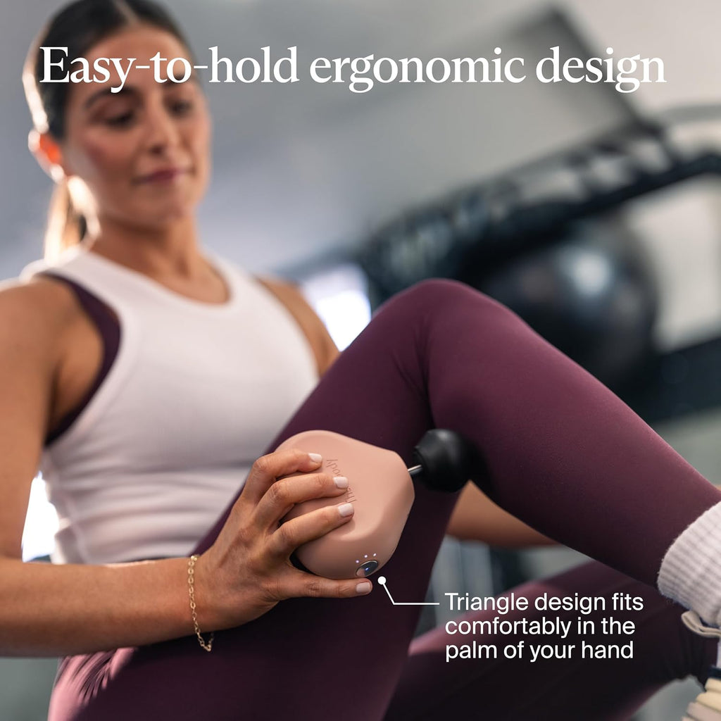TheraGun Mini (3rd Generation) by Therabody – Ultra-Portable Massage Gun and Travel Essential for Fast, Effective Pain and Tension Relief Anywhere (Desert Rose)