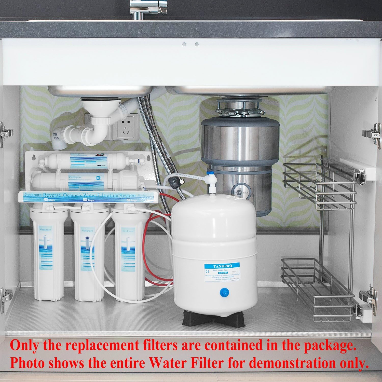 Geekpure 75 GPD Reverse Osmosis RO Membrane Replacement -NSF Certificated (Pack of 25)