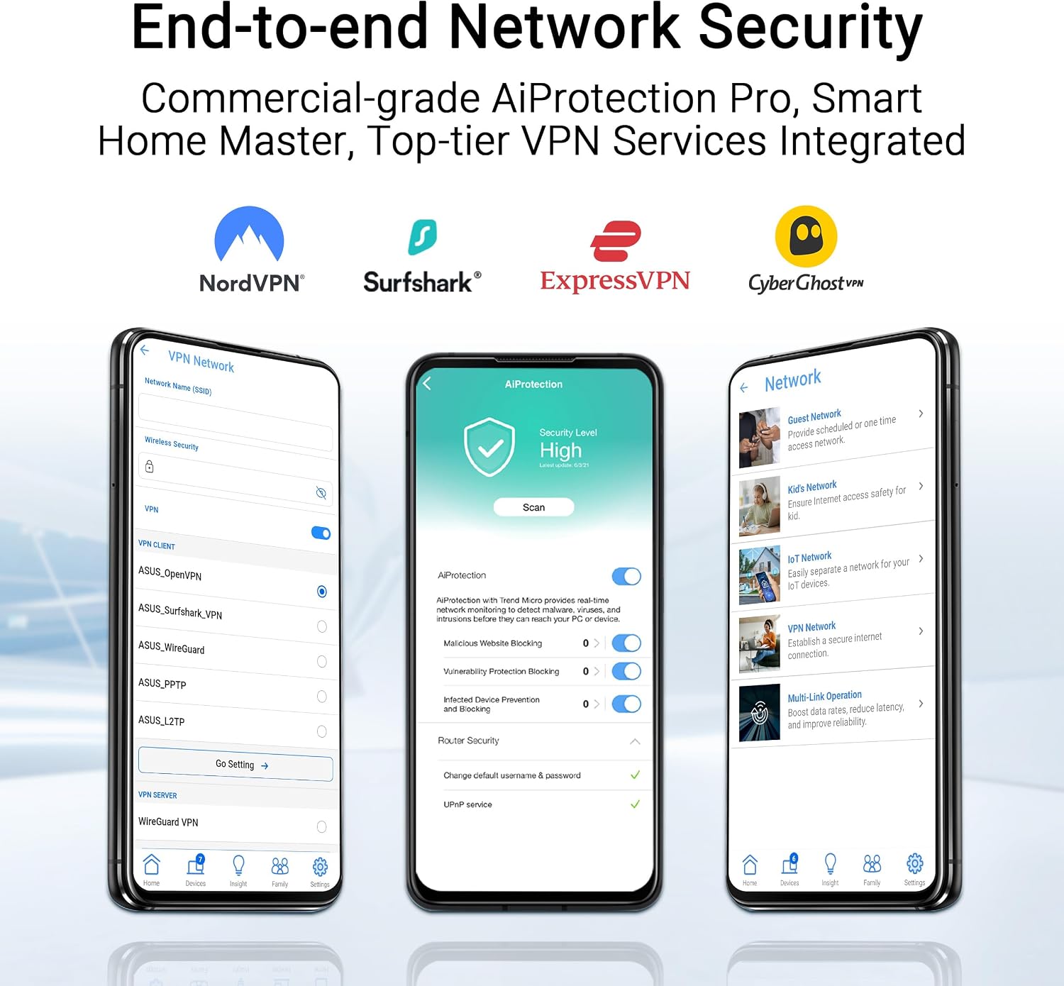 ASUS RT-BE58U WiFi 7 BE3600 AiMesh Extendable Router, 4K-QAM, MLO, AI Detection 2.5G Port, Four 1G Ports, Commercial-Grade Network Security, Parental Control, IoT Network (Renewed)