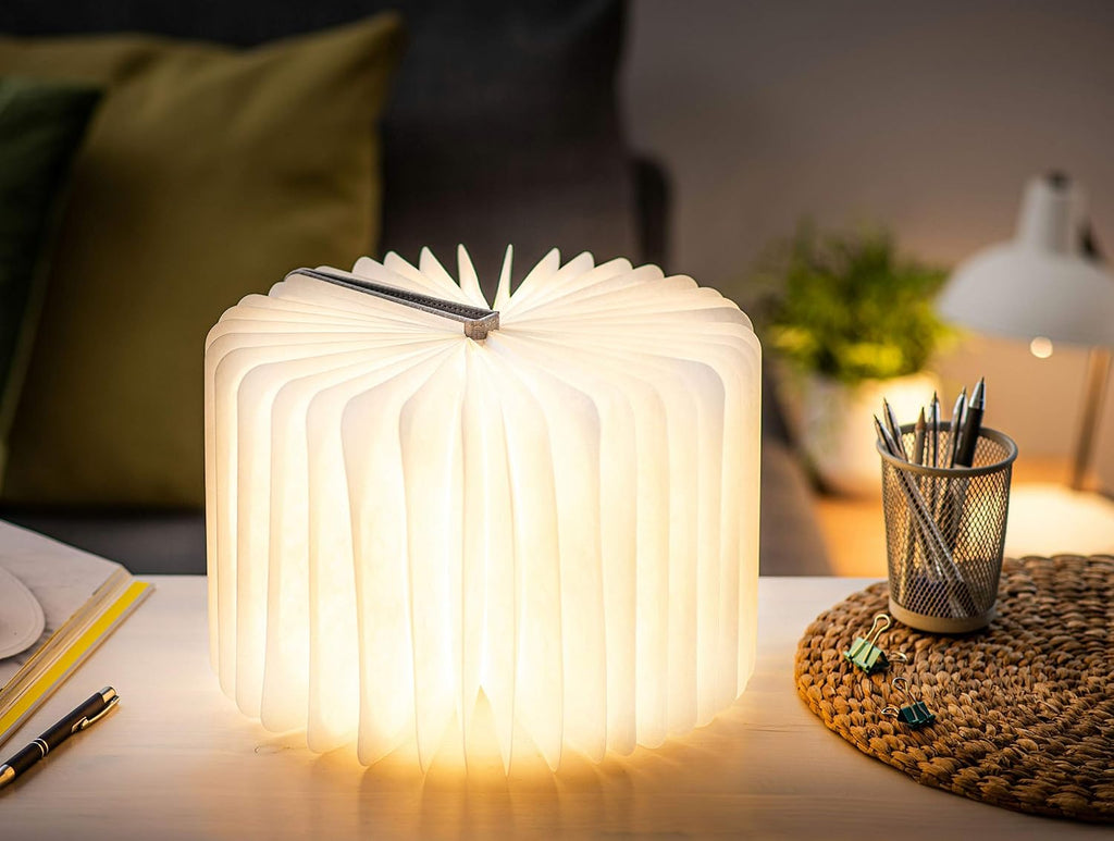 Gingko Smart Booklight- Linen Urban Grey