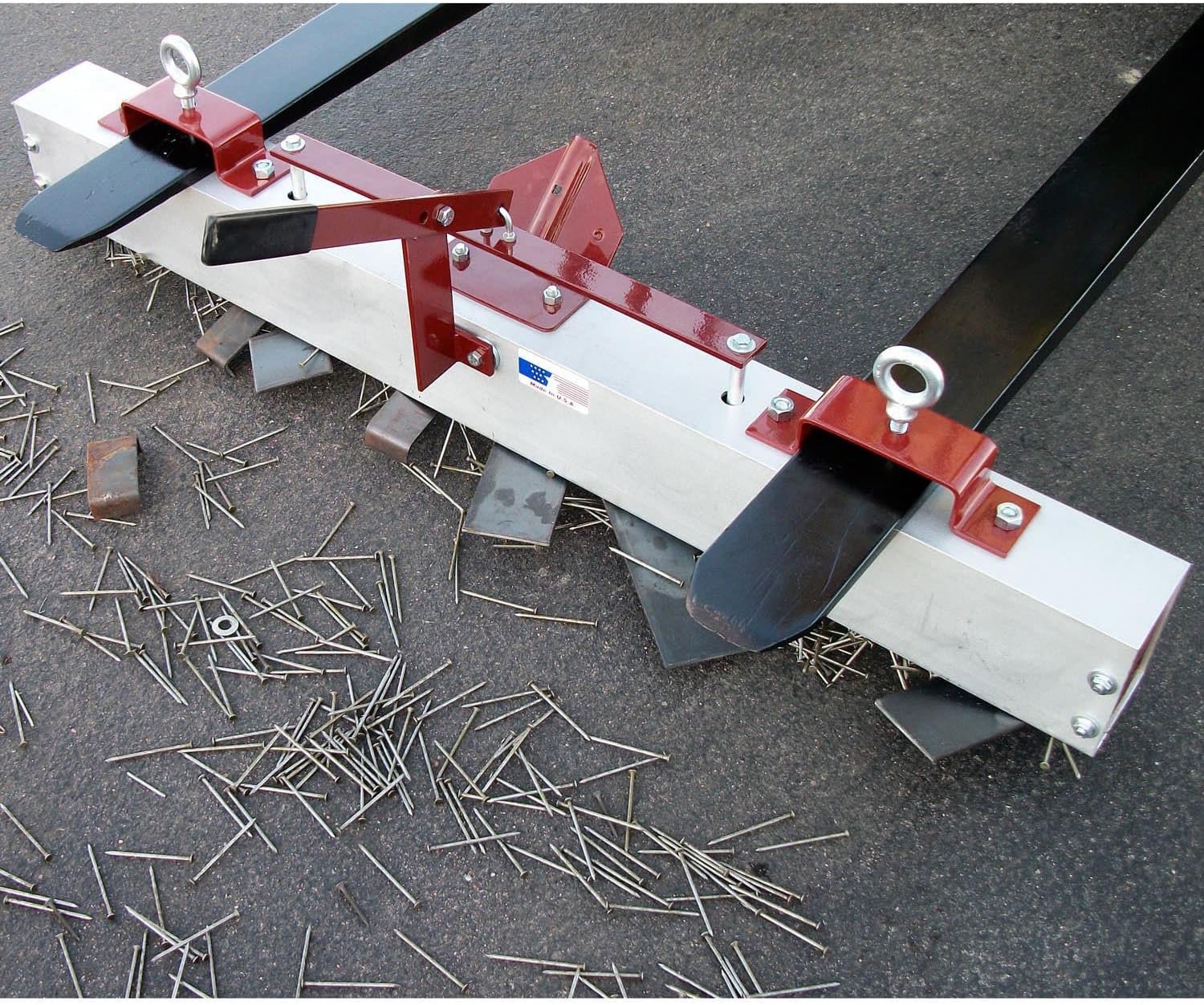 48'W Terminator 2-In-1 Dual Purpose Magnetic Sweeper