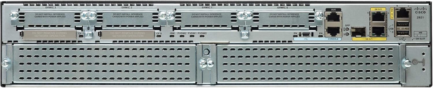 Cisco C2921-CME-SRST/K9 Voice Bundle w/PVDM3-32 Router UC LIC, FL-CUBE10