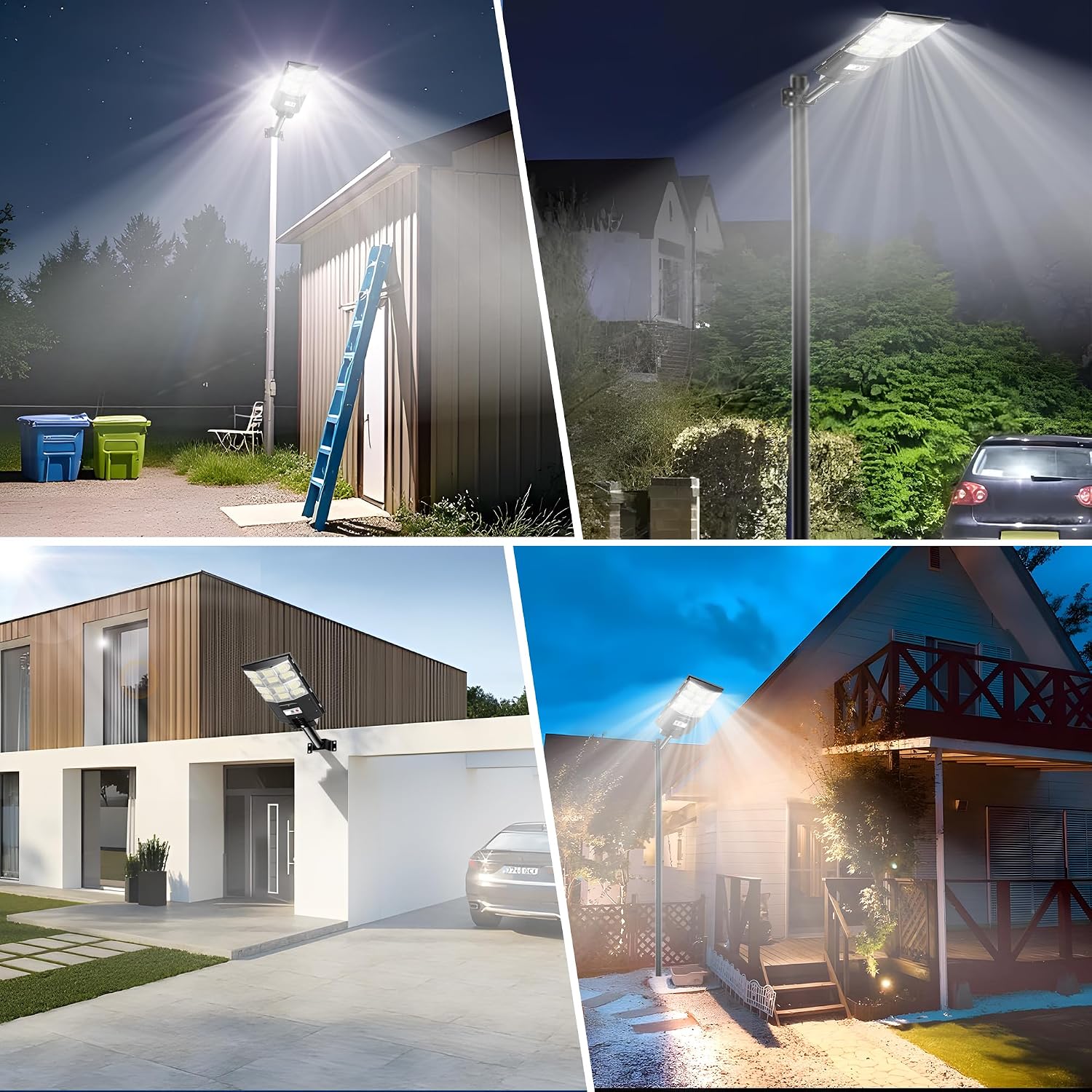 Solar Flood Lights Outdoor 3000W with Motion Sensor, 20000LM Super Bright Waterproof Security Lights for Backyard, Driveway, Garden, Yard, Garage - Ideal for Homeowners & Businesses