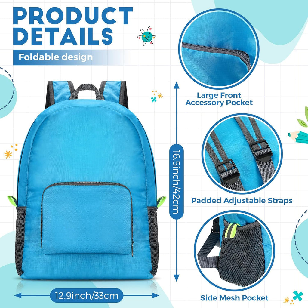 Eccliy 50 Pack Backpacks in Bulk 17 Inches Wholesale Back Pack Basic Backpack for adult Lightweight Outdoor Travel Bookbags(Blue)