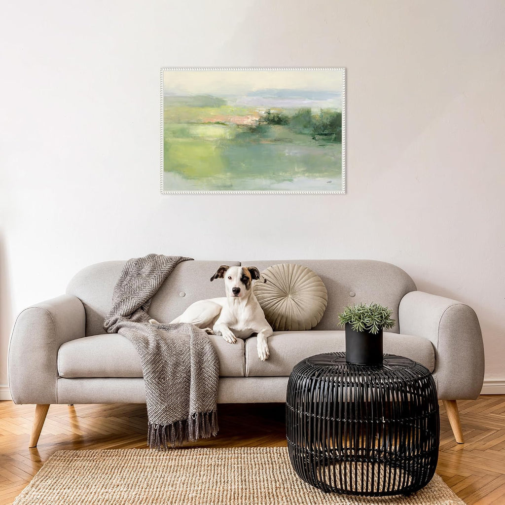 Amanti Art Framed Canvas Wall Art 23x33 Gentle World by Julia Purinton, Framed Wall Art Canvas, Landscapes Artwork, Traditional Decor, Large Poster Painting for Living Room, Bedroom, Bathroom,