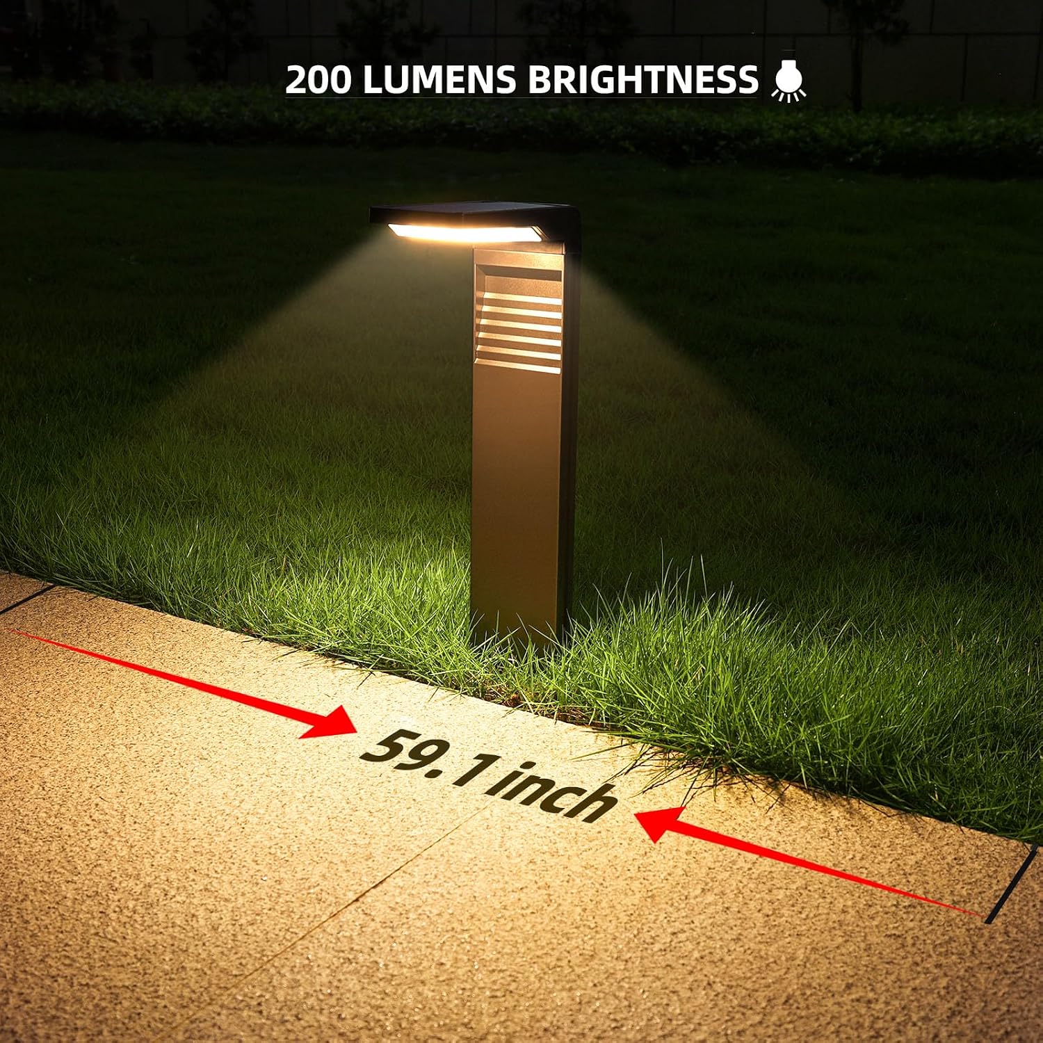 JOFIOS Solar Pathway Lights 8 Pack with Warm White and Cool White Mode, Modern Solar Path Lights Outdoor Waterproof, Perfect Solar Lights for Backyard, Lawn, Driveway, Walkway, Garden Decorative.