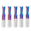 Amana Tool 46206-K-5, 5-Pack SC Spektra Extreme Tool Life Coated Spiral Plunge 1/2 Dia x 1-1/4 CH x 1/2 SHK 3 Inch Long Down-Cut Router Bits