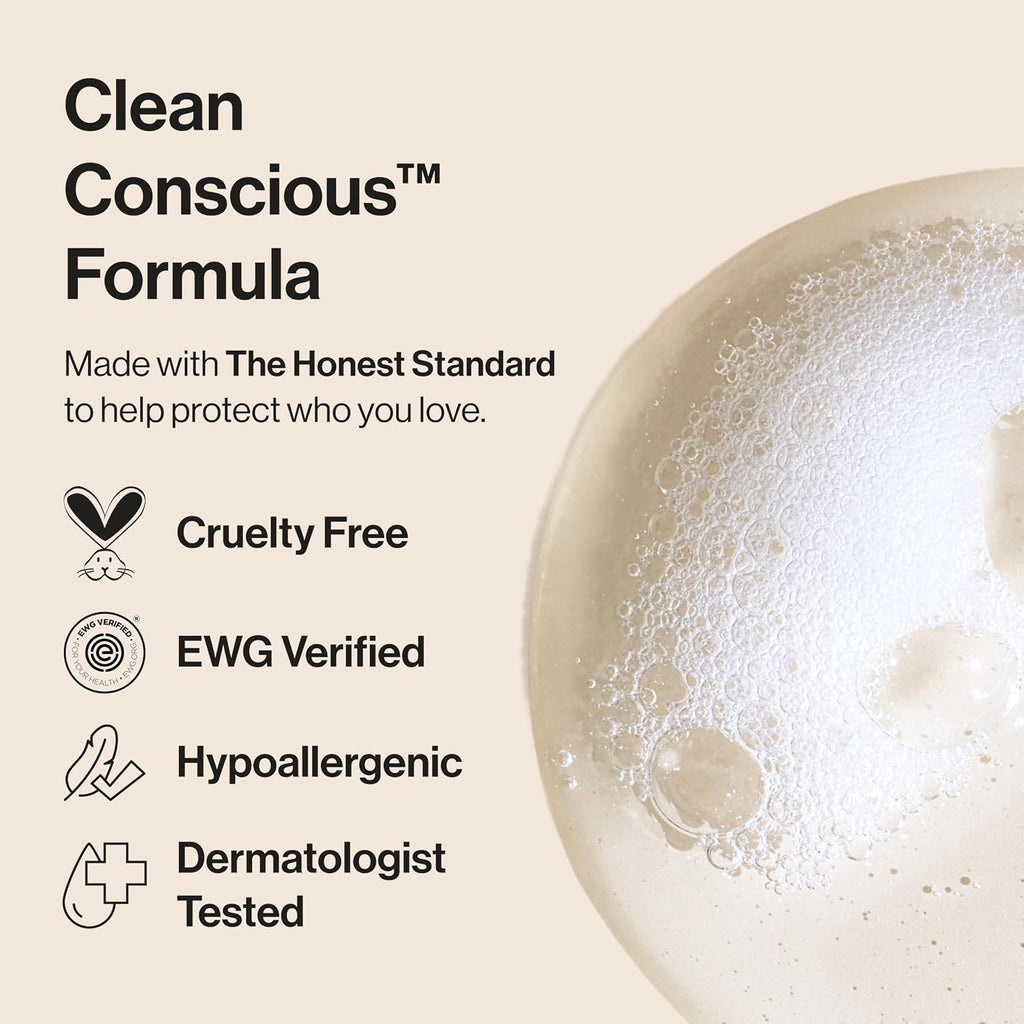 The Honest Company 2-in-1 Cleansing Shampoo Body Wash Refill Carton Gentle for Baby, Naturally Derived, Tear-free, Hypoallergenic, Lavender Calm, 32 fl oz (Pack of 6)