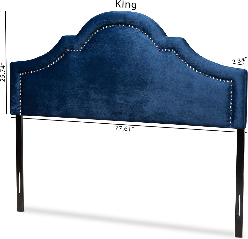Baxton Studio Headboards, Full, Navy Blue