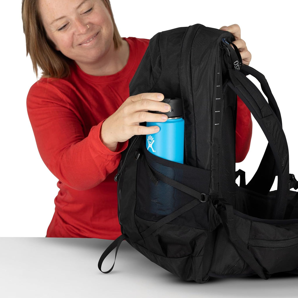 Osprey Tempest 22L Women's Lightweight Hiking Backpack - Small Daypack for Travel & Camping, Anchor Blue/Atlas, Extended Fit