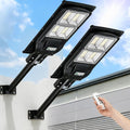 LANGY 2 Pack Solar Street Light 180000Lumens,240 LED Street Lamp with Light Control&PIR Motion Sensor, Dusk to Dawn LED Security Light Solar Flood Light for Square,Yard,Basketball Court