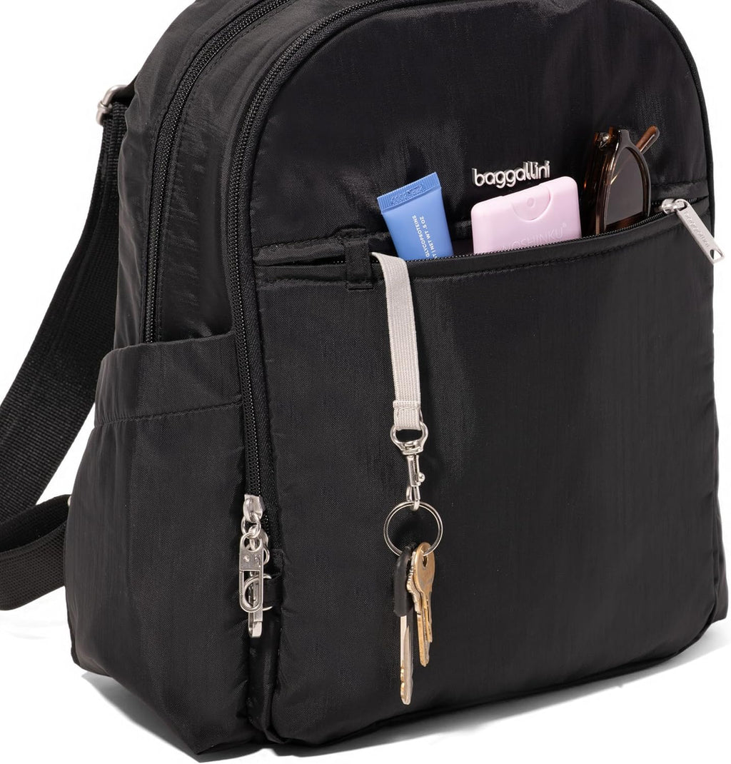 Securtex Anti-Theft Getaway Backpack - 9.4'x13'x5' Travel Safe Bag w/Locking Zippers, Slash-Resistant, RFID