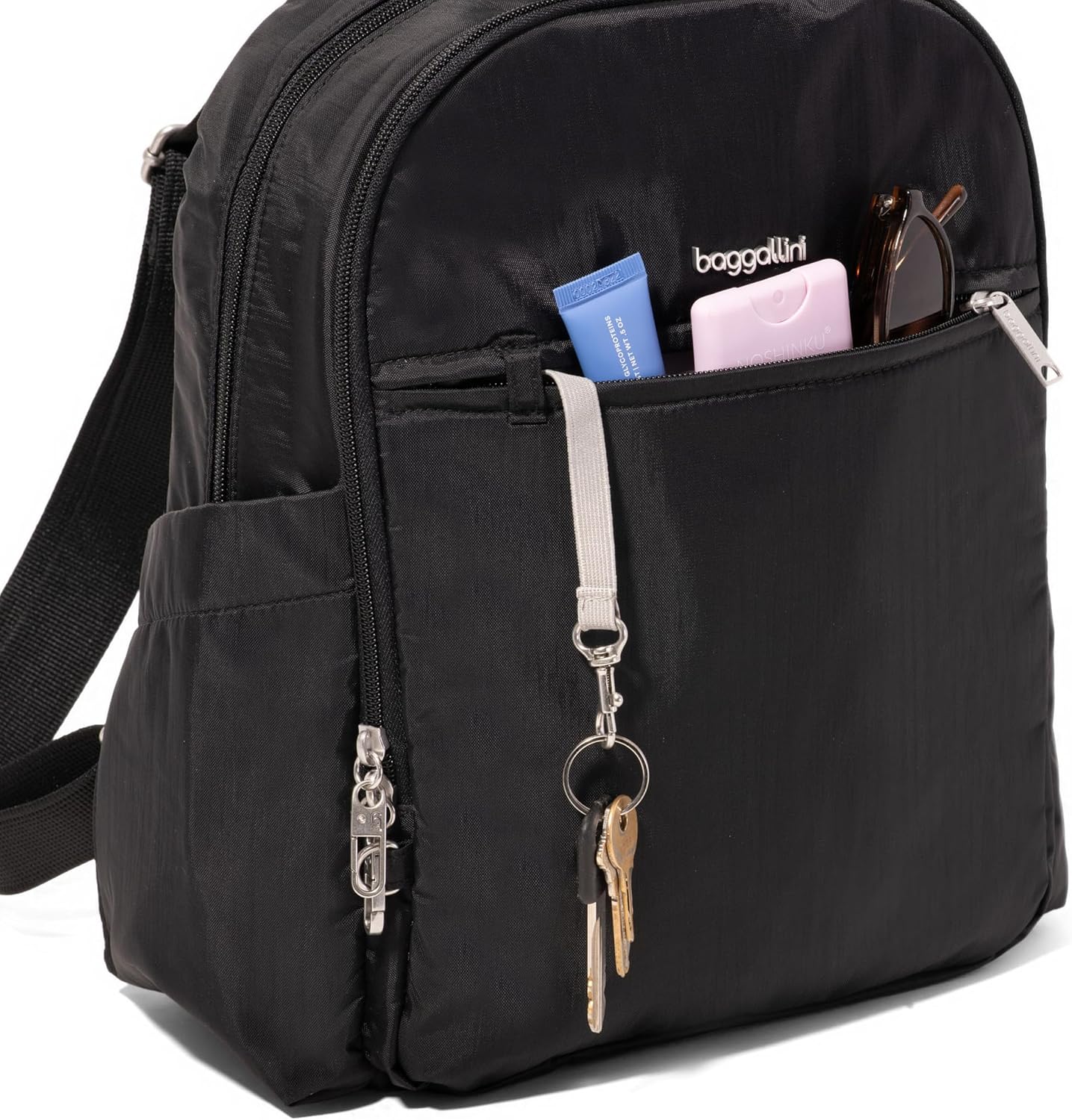 Securtex Anti-Theft Getaway Backpack - 9.4'x13'x5' Travel Safe Bag w/Locking Zippers, Slash-Resistant, RFID