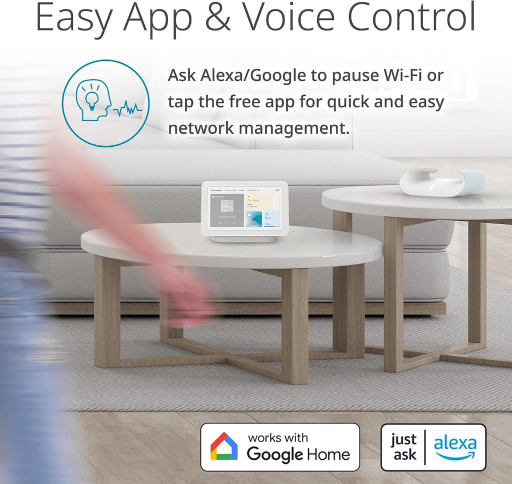 D-Link M60 AX6000 WiFi 6 Mesh Router—Sculpted Décor Ready Design—2.5 Gbps WAN + 4× Gbps LAN—Gaming/Streaming/Internet—Long Range Wireless Self Optimized 360° Coverage—Expandable Mesh—App Control