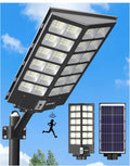 Ofuray Solar Street Lights Outdoor,Solar Security Flood Lights Parking Lot Lights Commercial Dusk to Dawn, 6500k Waterproof Led with Remote Control Motion for Street,Court,Barn (Of-9600W 660000Lm)