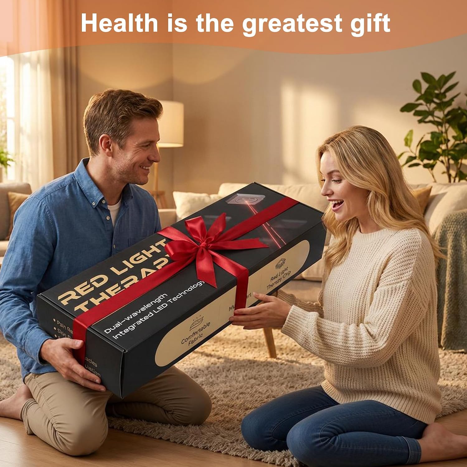 Full Body Red Light Therapy Mat, 74.8'*35.4' Whole Red Light Therapy Pad for Body with 660nm & 850nm, 1260 LEDs redlight Blanket with Adjustable Timer & Intensity, Gifts for Women, Men, and Pets