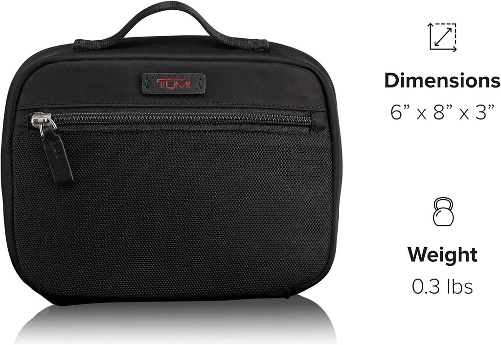 TUMI - Travel Accessory Pouch - Men's and Women's Case Organizer for Cords, Electronics, Cosmetics - Large, Black