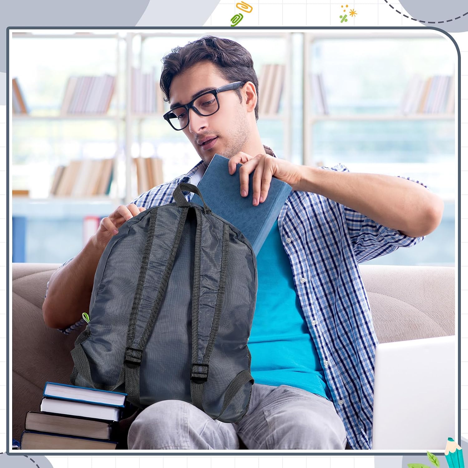 Eccliy 50 Pack Backpacks in Bulk 17 Inches Wholesale Back Pack Basic Backpack for adult Lightweight Outdoor Travel Bookbags(Gray)