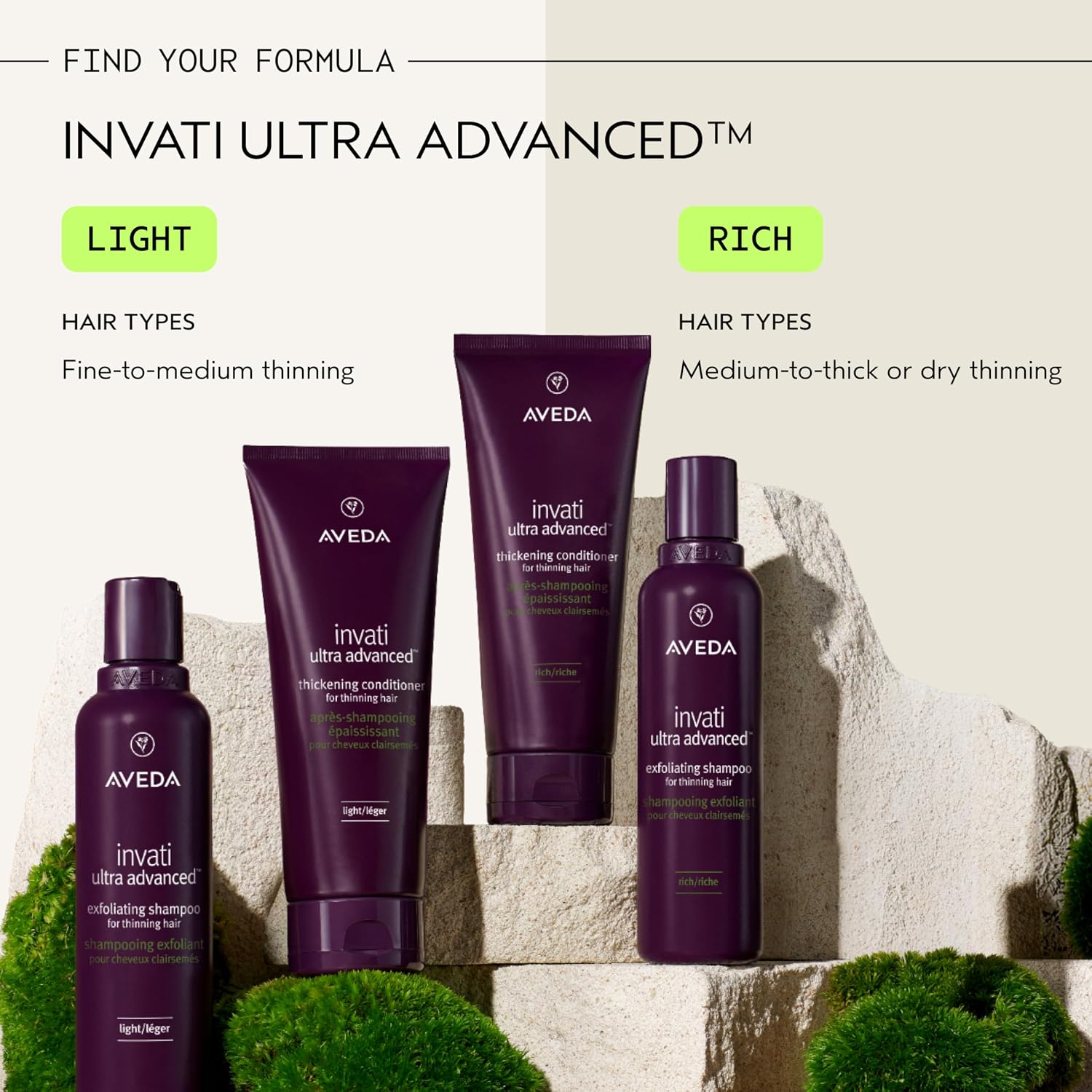 Aveda Invati Ultra Advanced Thickening Conditioner Light & Rich | Step 2 of 4 | Reduces Hair Loss by 77% | for Fine to Medium Thinning Hair Types | Normal to Oily Scalp | 96% Naturally Derived*