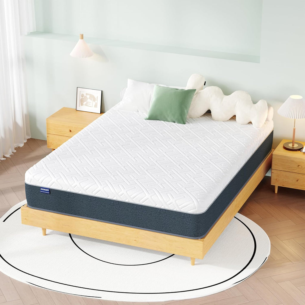 Twin Mattress, 8 Inch Green Tea Memory Foam Mattress in a Box, Medium Firm Twin Size Mattress for Pressure Relief, CertiPUR-US Certified