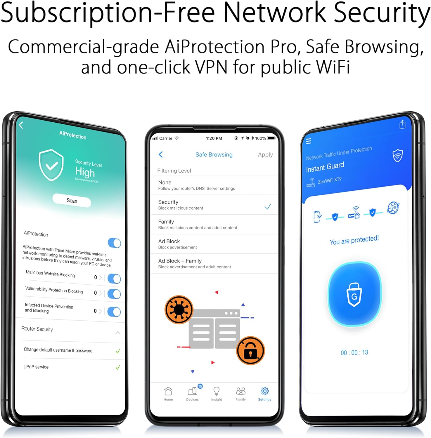 ASUS ZenWiFi Whole-Home Tri-band Mesh WiFi 6E System (ET9 3PK), Coverage up to 7,800 sq.ft, 7800Mbps, new 6GHz band, AiMesh, Lifetime Free Internet Security, Parental Control, EasySetup (Renewed)