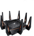 ROG Rapture GT-AX11000 IEEE 802.11ax Ethernet Wireless Router - 2.40 GHz ISM Band - 5 GHz UNII Band - 11000 Mbit/s Wireless Speed - 5 x Network Port - 1 x Broadband Port - USB - 2.5 Gigabit Ethernet -