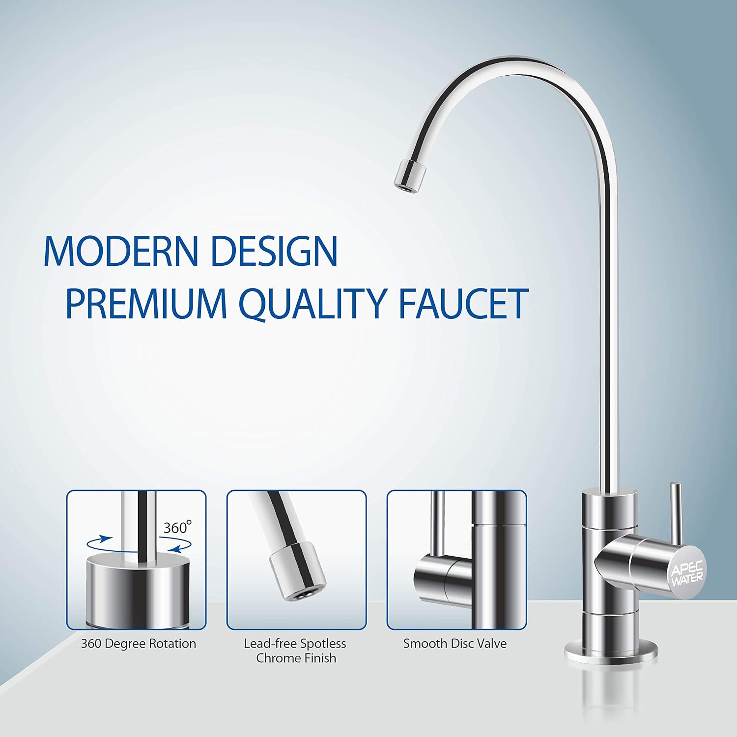 APEC Water Systems WFS-1000 Super Capacity Premium Quality 3 Stage Under-Sink Water Filter System