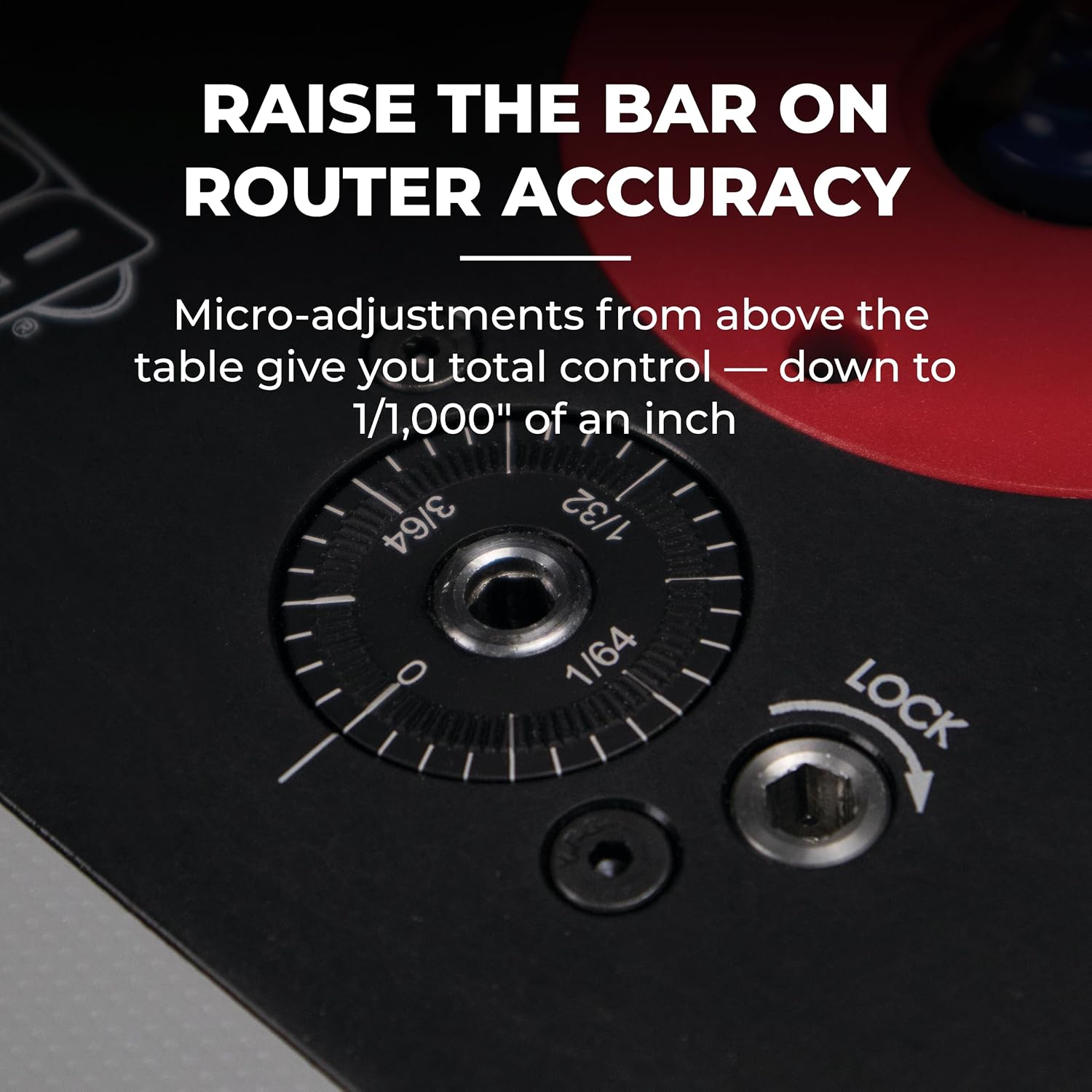 Kreg PRS5000 Precision Router Lift - Router Table Lift System - Durable Router Plate Insert - Router Table Plate Insert - For Quick, Accurate, Reliable & Repeatable Setups