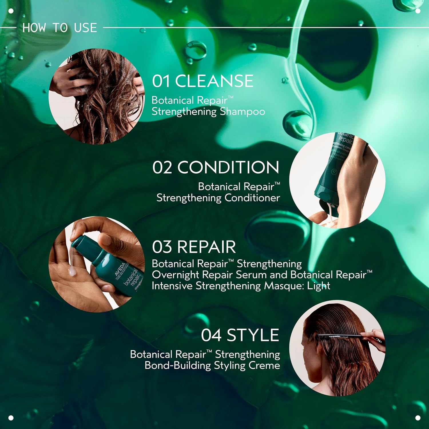 Aveda Botanical Repair Strengthening Shampoo | Strengthens and Repairs Damaged Hair | Bond-Building Shampoo | 94% Naturally Derived* | Silicone Free