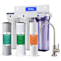iSpring US31-PF 3-Stage Under Sink Water Filtration System, SGS-Tested to Reduces up to 99% PFOA & PFOS, 3-Stage Filtration Reduces Sediment, Chlorine, Taste & Odor, 2.5' x 10'