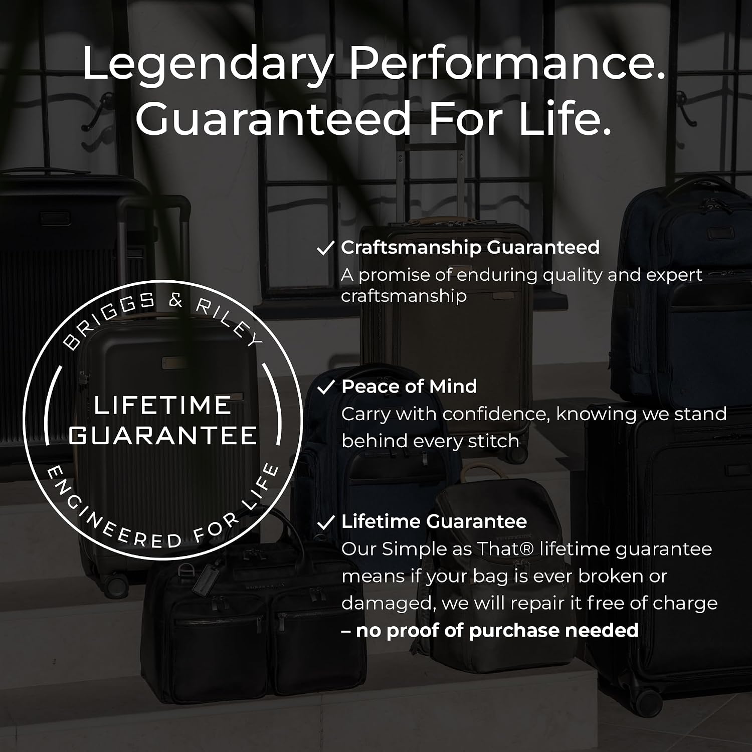 Briggs & Riley Compact 19' Carry-On Expandable Spinner - Carry On Luggage for Travel, Suitcases with Wheels, Softside Rolling Bag for Men & Women, Garment Panels - Baseline Collection, Black
