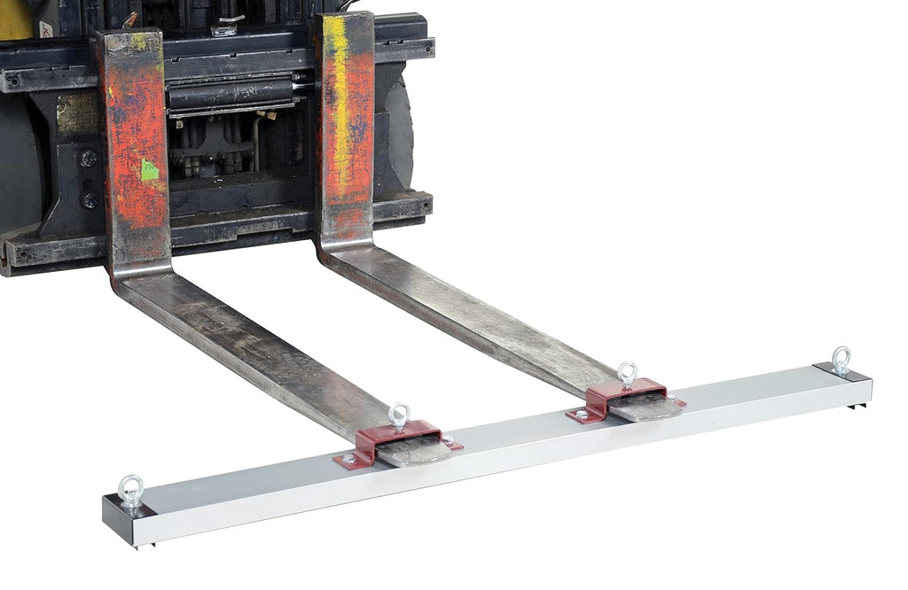 Vestil HDFMS-60 Steel Forklift Heavy Duty Sweeper Magnet 60 in. Sweep Width 120 Lb. Capacity Silver