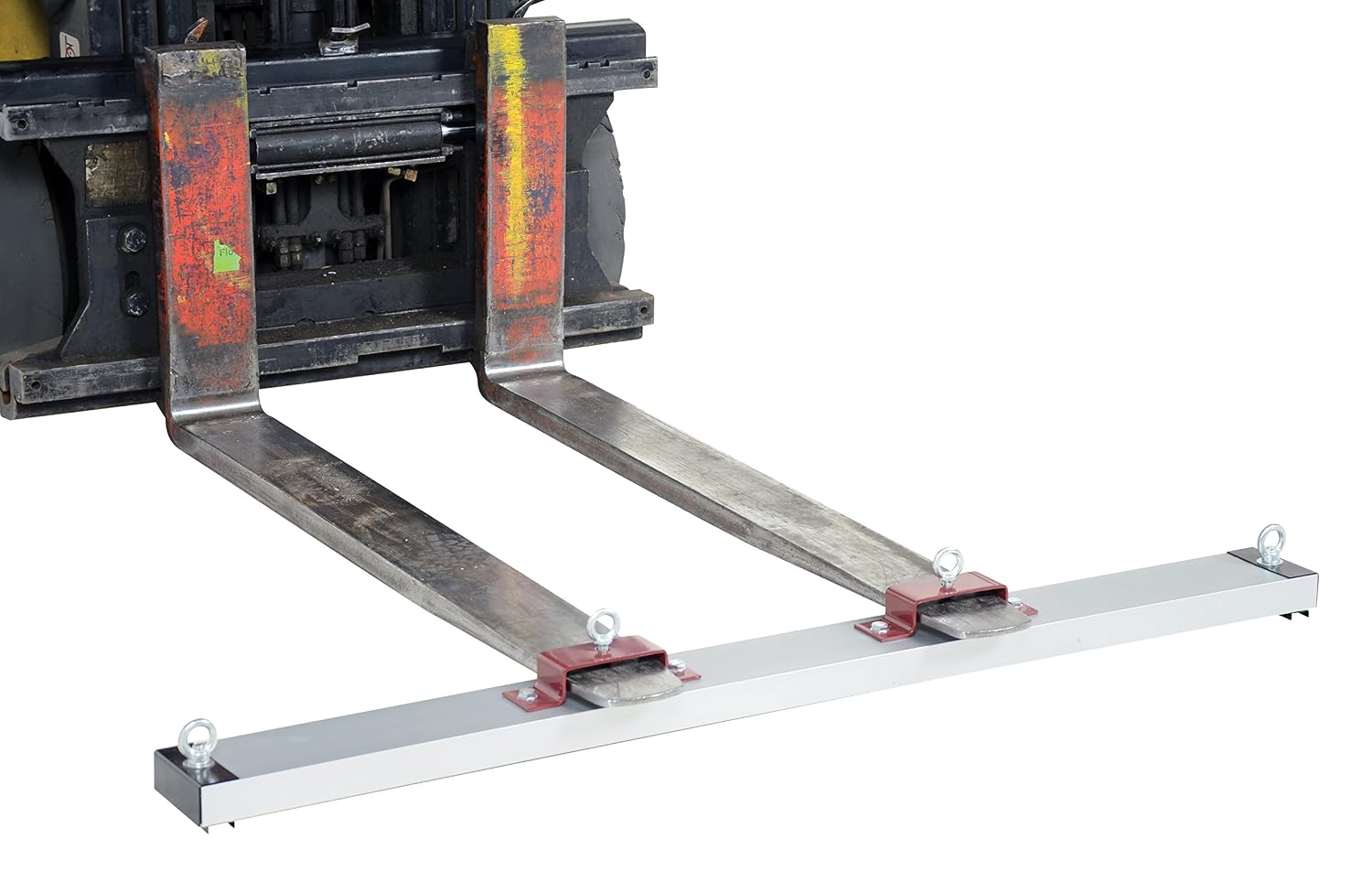 Vestil HDFMS-60 Steel Forklift Heavy Duty Sweeper Magnet 60 in. Sweep Width 120 Lb. Capacity Silver