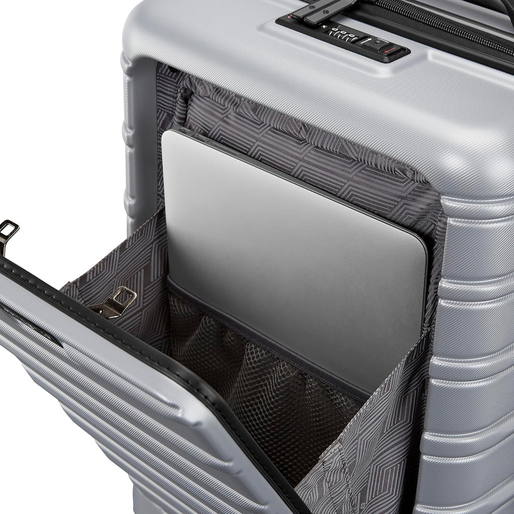 Samsonite Omni 2 Pro Hardside Expandable Luggage with Spinner Wheels, PRO 2PC SET (CO/M), Arctic Silver
