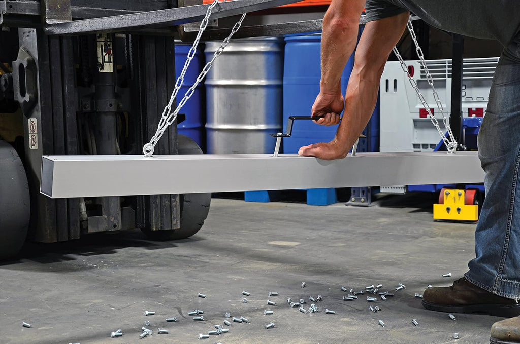 Vestil MS-72 Heavy Duty Hanging Magnetic Sweepers 3 in. x 76 in. x 7 in. 75 Lb. Capacity Silver