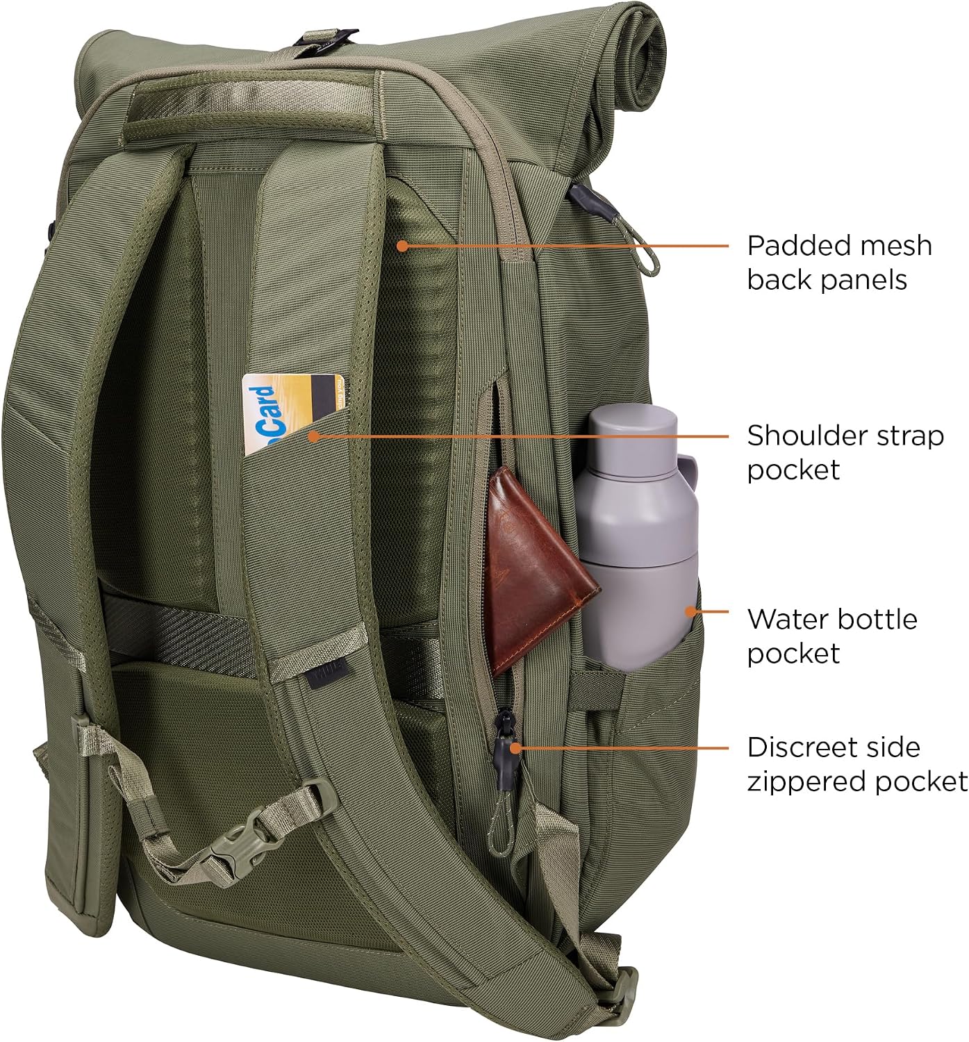 Thule Paramount 24L Backpack - Commuter Backpack with Padded Laptop Sleeve - Fits 16' laptops and 12' Tablets - Thoughtful Layout and Organization