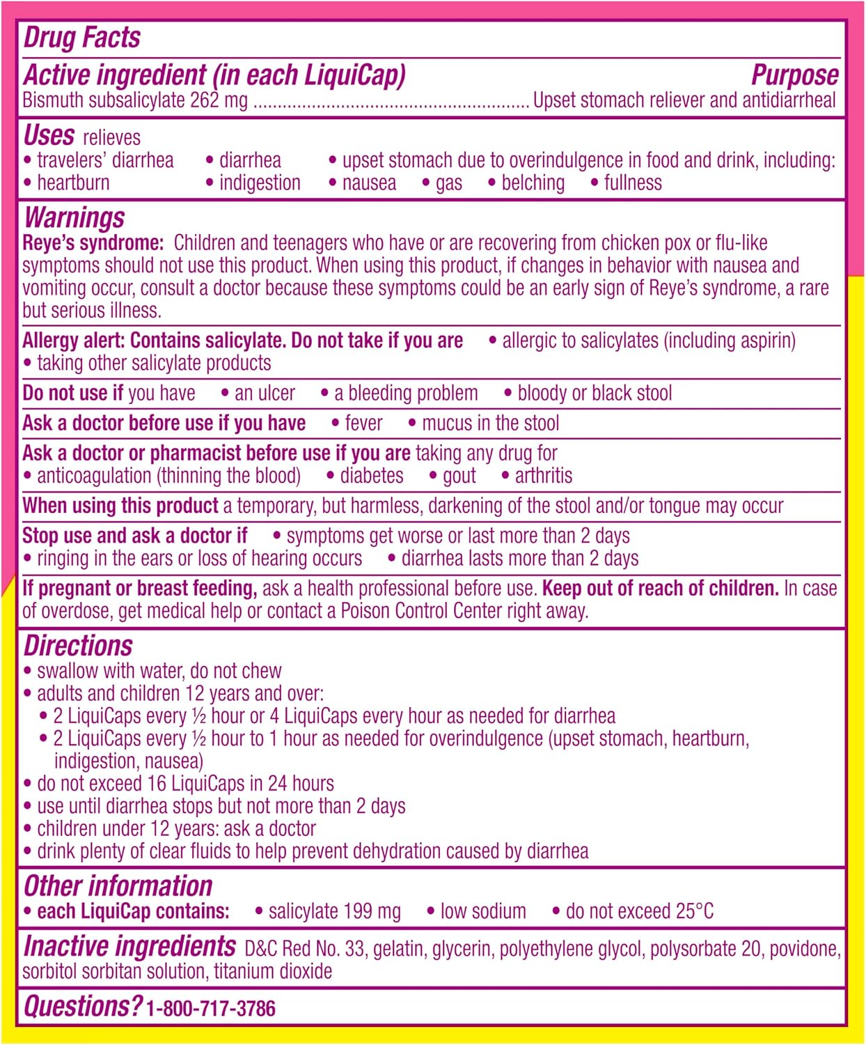 Pepto Bismol Liquicaps, Upset Stomach Relief, Nausea Relief, Heartburn Relief, Indigestion Relief, Anti Diarrhea Medication for Adults - 5 Symptom Fast Relief, No Flavor, 48 ct (Pack of 12)