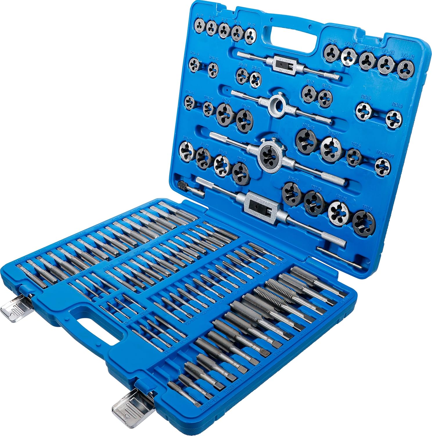BGS 900 Inch/Metric Tap/Die Set, Silver/Blue