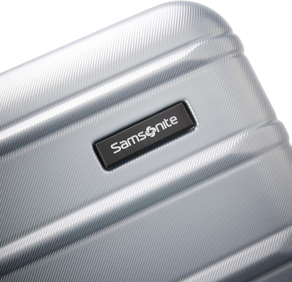 Samsonite Omni 2 Hardside 3 Piece Set - Includes Global Carry-On, Medium, & Large Checked Suitcases - 360° Dual Spinner Wheels - Integrated TSA Lock & Expansion - Amazon Exclusive - Artic Silver