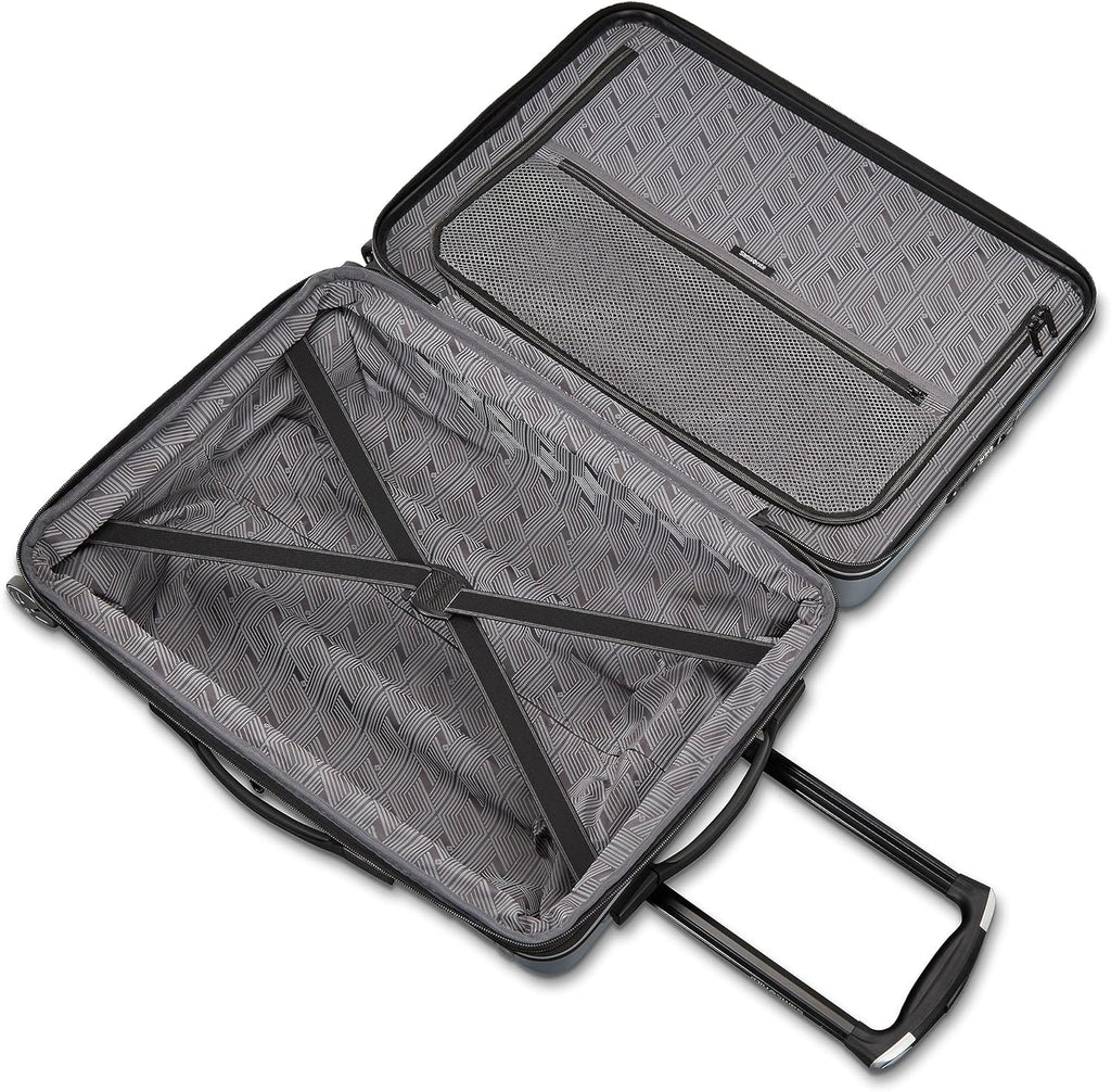 Samsonite Omni 2 Pro Hardside Expandable Luggage with Spinner Wheels, PRO 2PC SET (CO/M), Arctic Silver